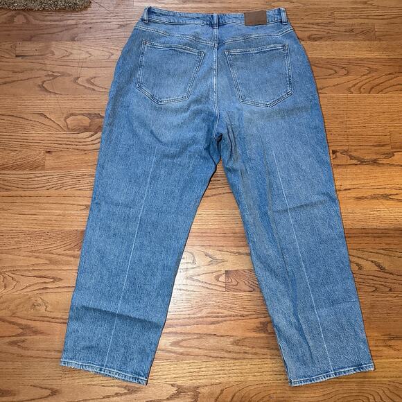 madewell plus curvy '90s straight jean rondell wash blue nn801 women size 16w - Picture 5 of 10